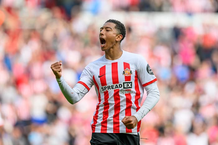 Jobe Bellingham - Sunderland youngster celebrates